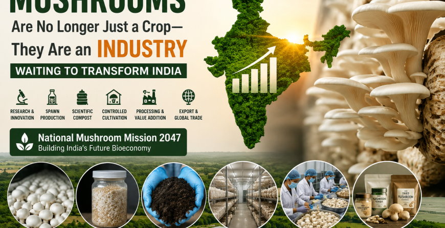 Mushroom industry growth in India